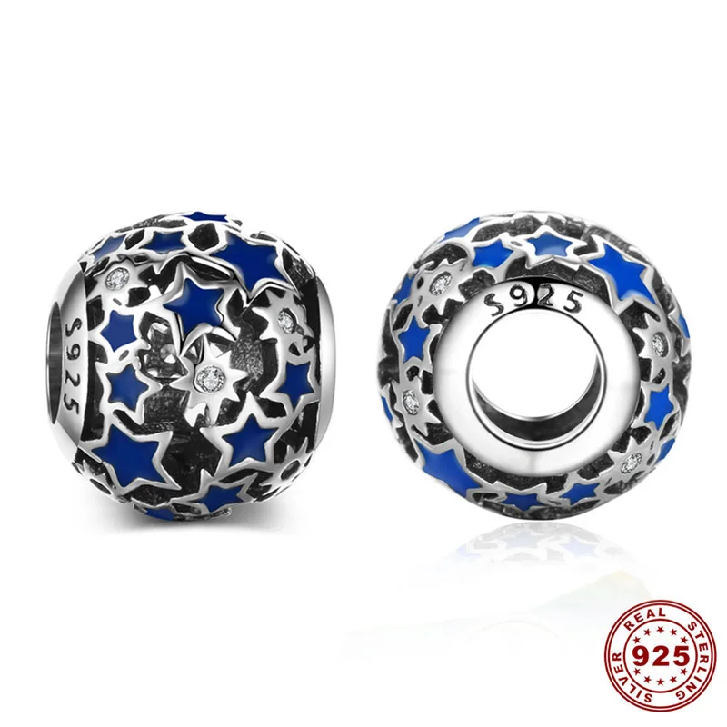 Бусины из серебра 925 пробы с эмалью|Бусины| |