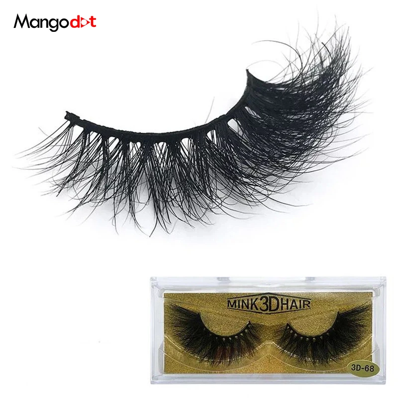 

Mangodot 1pair Eyelash 3D mink Eyelashes long lasting Mink lashes natural dramatic lash volume cilios extension false Eyelashes