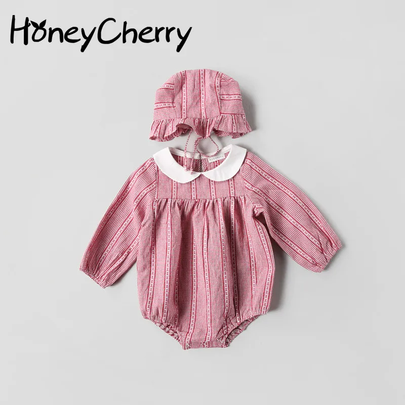 

Korean Baby Girl Romper Version Of Female Baby Pure Color Clothing In Spring Cotton Triangulation Kazakhstan Infant