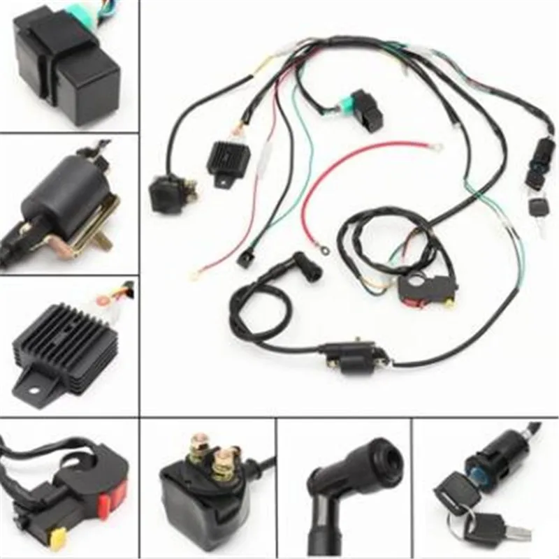 Вездеход мотоцикл общий CDI стартер двигателя комплект поводков работает идеально и