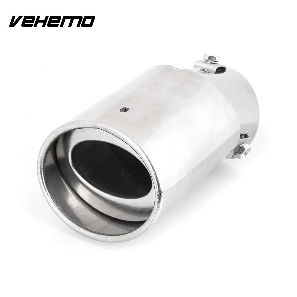 Vehemo Car Auto Vehicles Universal Stainless Steel Bent Exhaust Pipe