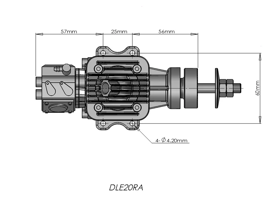 DLE газовый двигатель DLE20RA 20CC бензин обновленный WALBRO карбюратор для модели RC самолета