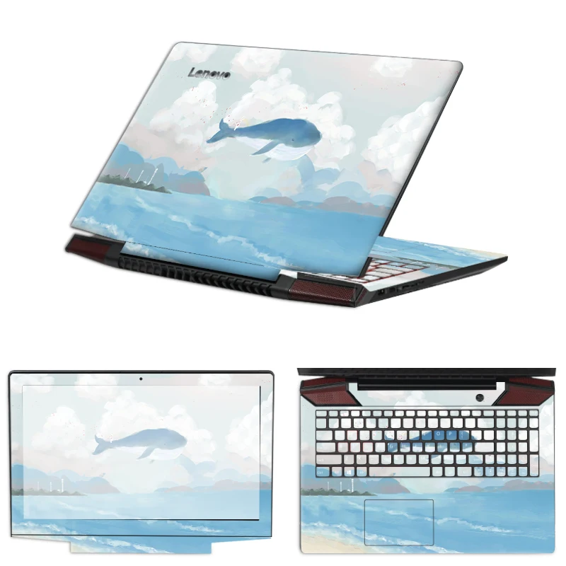 Милый морской дельфин, наклейка для ноутбука, декоративная кожа, Восстановленный ноутбук для macbook 13, наклейка hp lenovo acer pro 13 Air BQ-017