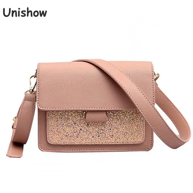 

Unishow Small Shoulder Bags Women Brand Designer Female Crossbody Bag Sequined Flag Women Messenger Bag Ladies Handbag