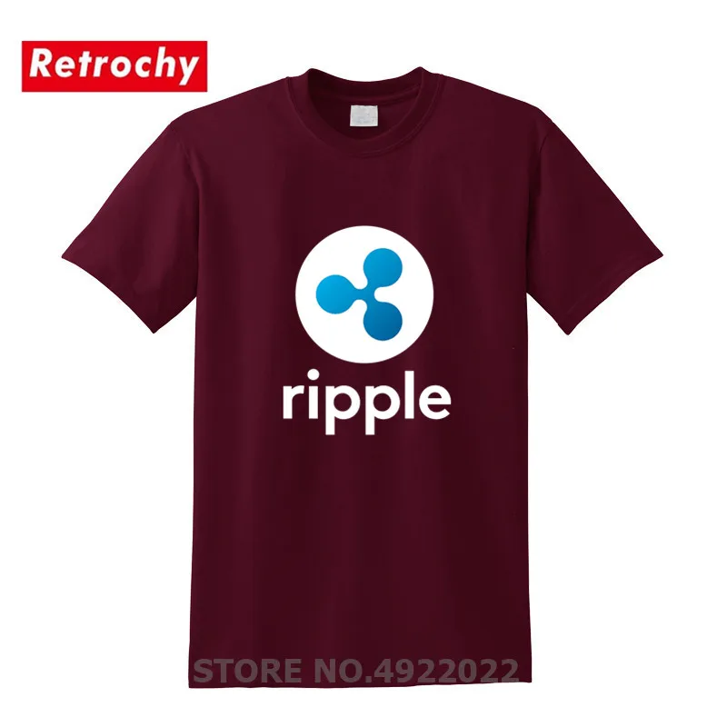 Футболка с логотипом Ripple новинка модная футболка XRP криптовалюты Майнер летняя