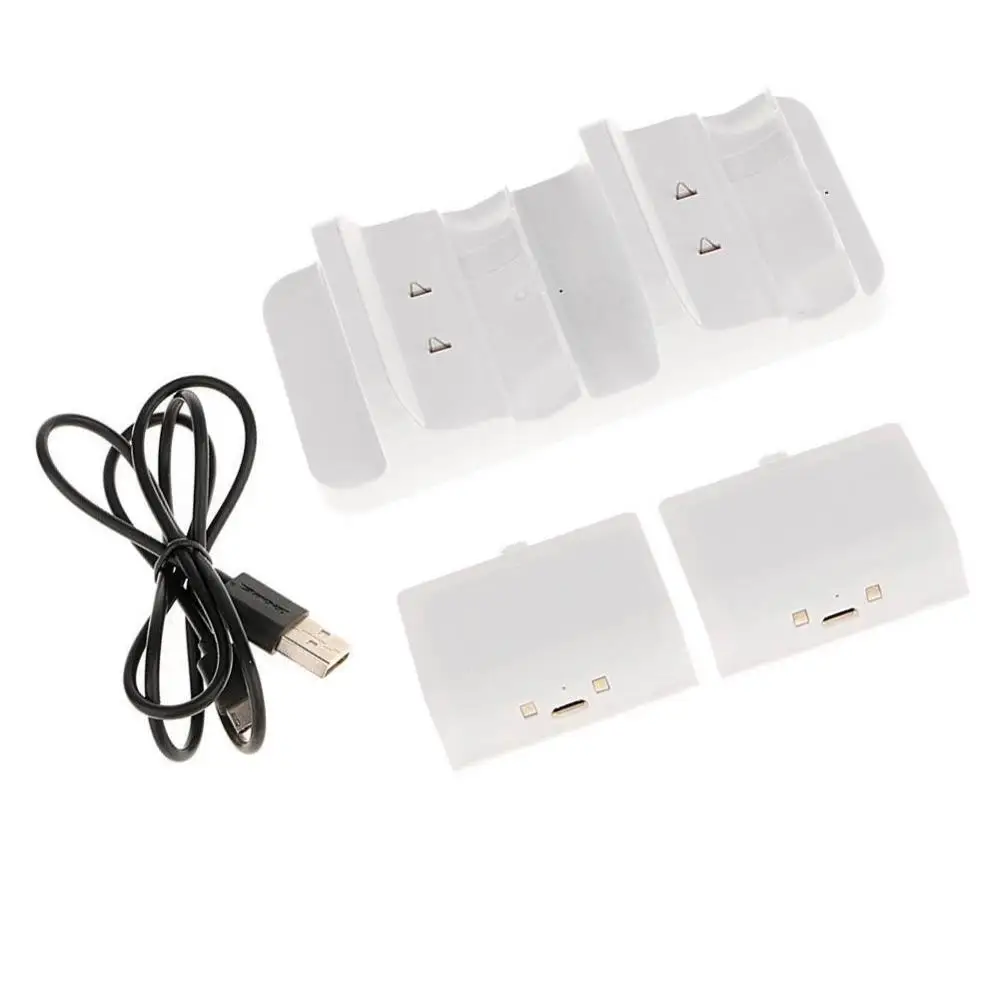 

USB Dual Controller Charger Dock Station Base with Battery Packs for Xbox One S