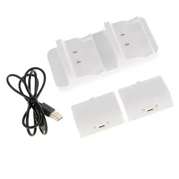 

USB Dual Controller Charger Dock Station Base with Battery Packs for Xbox One S