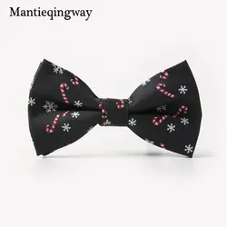 Mantieqingway Рождество дерево и снег лук галстук Bowties подарок мода лук Cravate noeud Papillon мужские бантом Рубашка или платье Галстуки