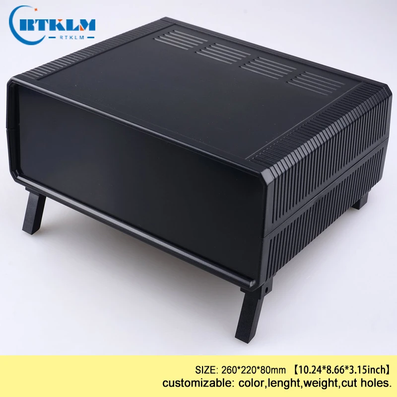 ABS plastic box for electronic projects junction box diy desktop distribution box plastic speaker enclosure 260*220*80mm 1piece