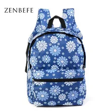 ZENBEFE Oxford Backpack Durable Women Backpack Teenagers Printing Backpacks For Girls Multifunction School Bag For Computer