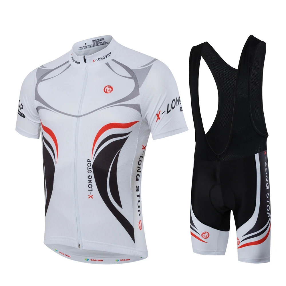 Hot Men White Black Bike Jersey or Cycling Shorts or Bike Bib Shorts