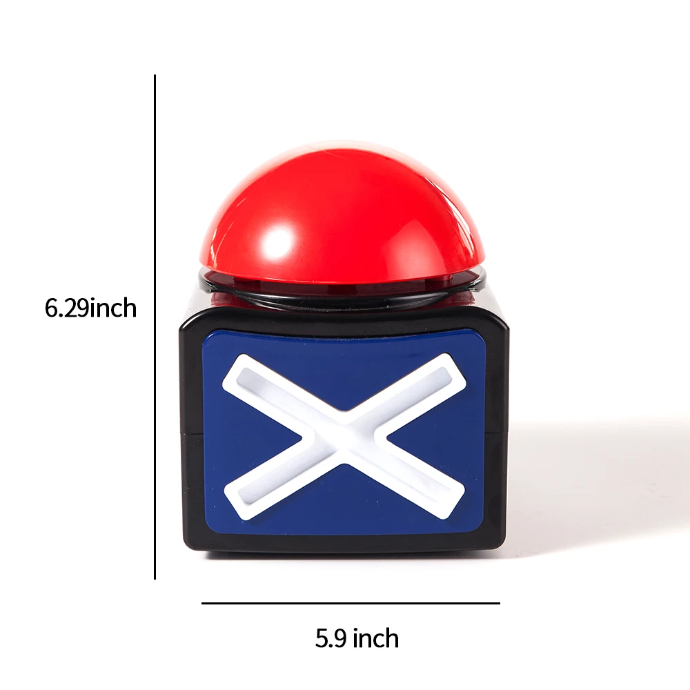 Mealivos XL Buzzer Кнопка будильника со звуком и светом мелочи викторины игры|Сувениры