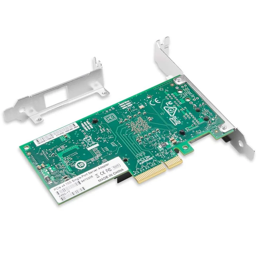 10gtek для X550-T1, 10GbE Converged Network Adapter (CNA/NIC), Медь один RJ45 Порты и разъёмы (Совместимость с Intel X550-T1)