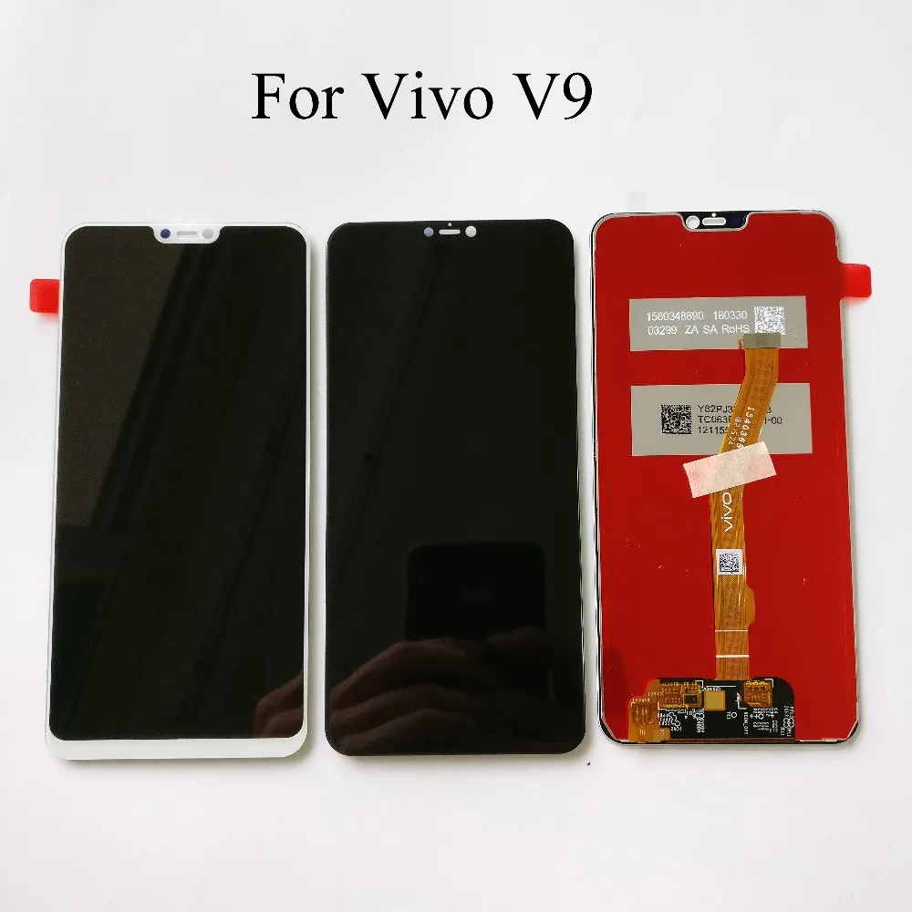 

100% Tested Black/White 6.3 inch NEW For BBK Vivo V9 Lcd Display Screen Display With Touch Glass Digitizer Assembly Replacement