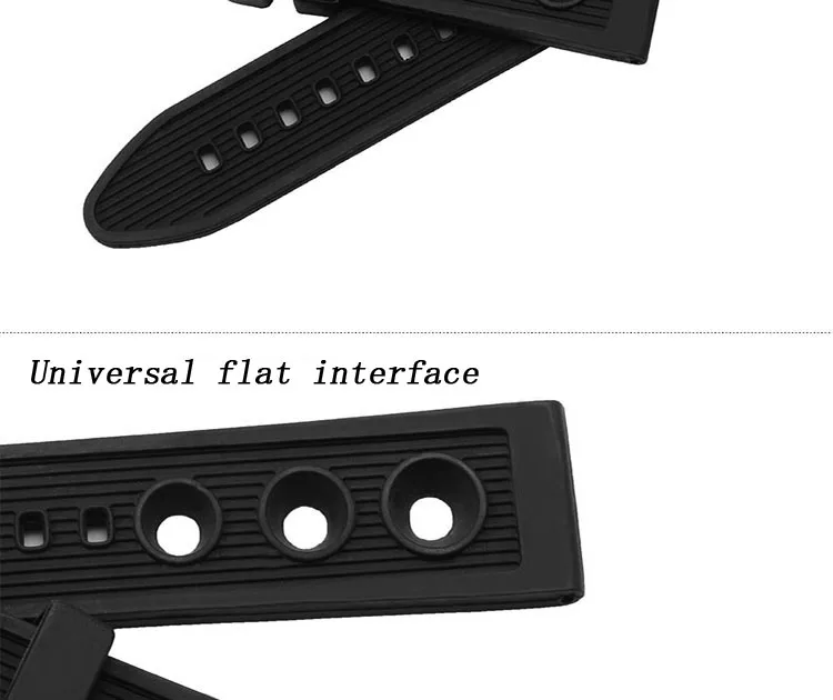 22 мм мягкий силиконовый сменный ремешок для часов с раллийными отверстиями для гоночных часов, браслеты для спорта, дайвинга, аксессуары для часов, мужские
