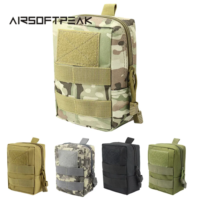 AIRSOFTPEAK Military Molle Waist Bag Tactical EDC Pouches Outdoor Belt