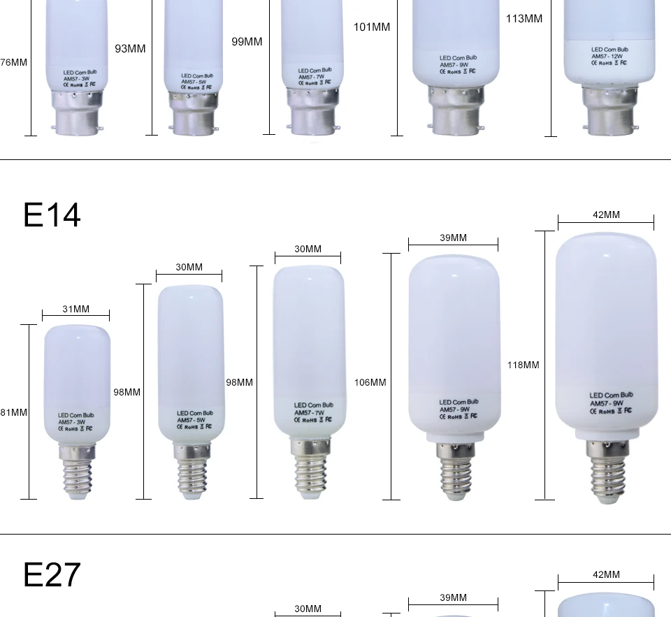 Светодиодный светильник лампы светодиодный светильник E27 E14 E12 B22 220V 110V 12 Вт 9 Вт 7 Вт 5 Вт 3 Вт лампада ампулы светодиодные лампы для дома светильник ing для Гостиная