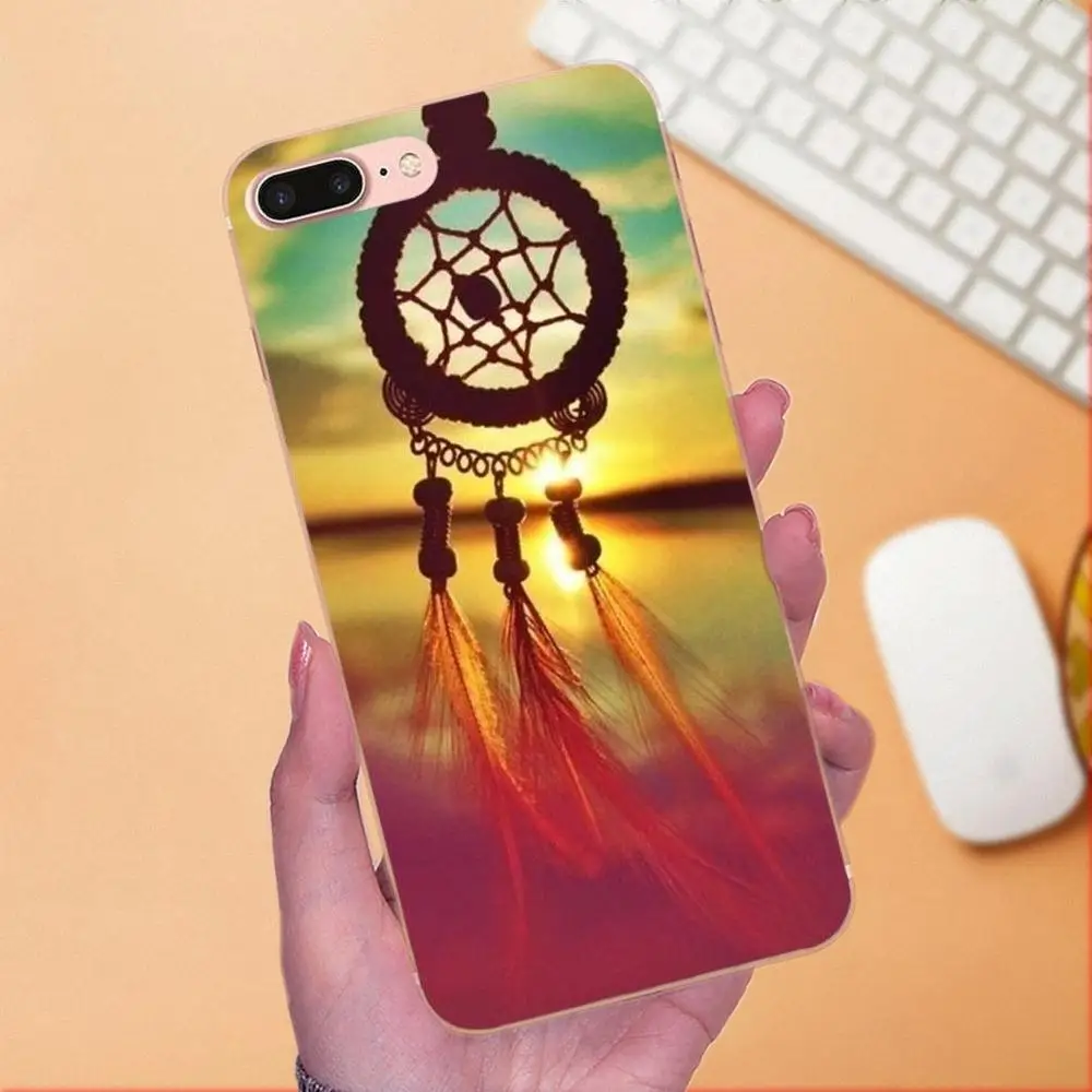 Для Apple iPhone 4 4S 5 5C 5S SE 6 6S 7 8 Plus X XS Max XR TPU Модный чехол для телефона Ловец снов с милым
