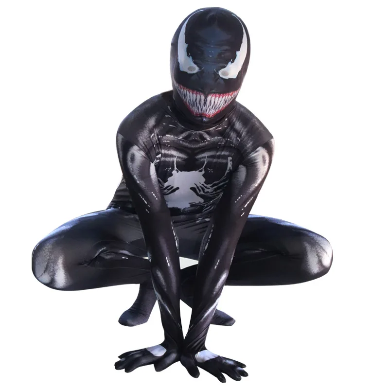 Высококачественный Карнавальный костюм для мальчиков, костюм супергероя из фильма, костюм Venom для взрослых и детей, Детский костюм на Хэллоуин для мальчиков