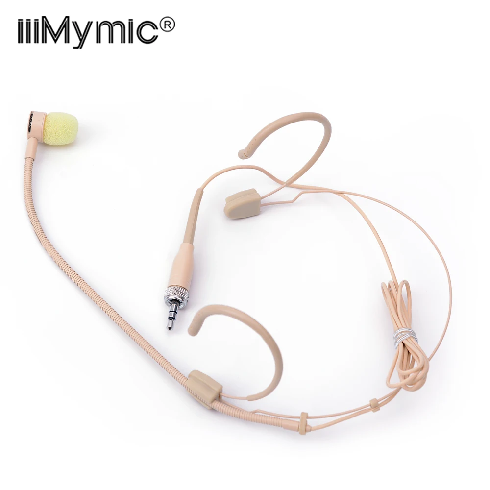 

Perfect for Singing Concert !! PRO Headset Microphone 3.5 mm Lockable Cardioid Condenser Mic for Sennheiser Wireless Bodypack