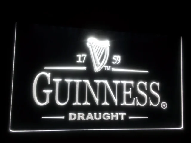 B09 Guinness Винтаж Логотип Пивной Бар Паб клуб 3d знаки светодиодный неоновый