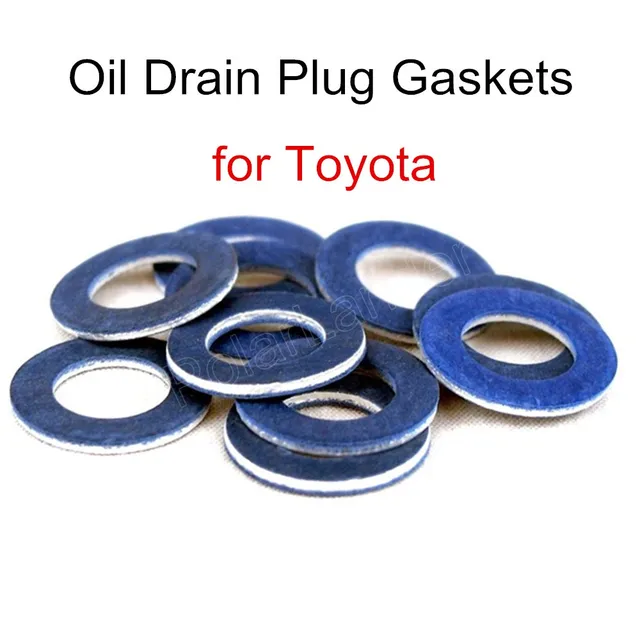 best selling New 10PCS Oil Drain Plug Crush Washer Gasket For TOYOTA