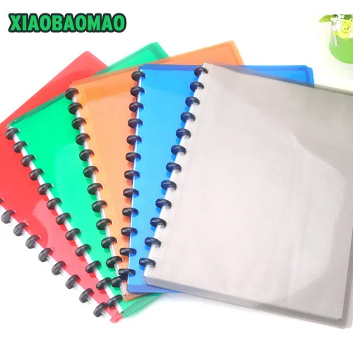 a4 pvc clear book presentation folder 20 pockets file paper presentation coupon