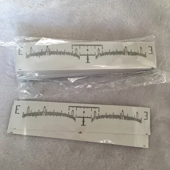 

100pcs Disposable Soft Accurate Microblading Makeup Eyebrow Shaping Ruler Sticker Tools