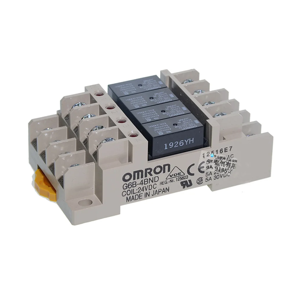 Best price DC 24V compact terminal relay with 4 independent outputs Omron G6B-4BND G6B-47BND electromagnetic cnc relay Best price DC 24V compact terminal relay with 4 independent outputs Omron G6B-4BND G6B-47BND electromagnetic cnc relay