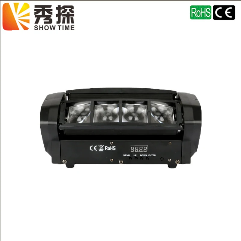 

Free Shipping NEW Led Moving Head Light Mini LED Spider 8x10W RGBW Beam Light DJ Club dance effect lighting wedding christmas