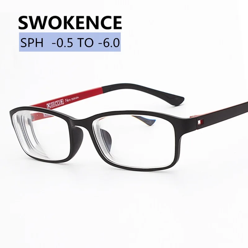 

SWOKENCE -0.5 -1 -1.5 -2 -2.5 -3 -3.5 -4 -4.5 -5 -5.5 -6 Diopter Myopia Glasses Finished Women Men Shortsighted Glasses F168