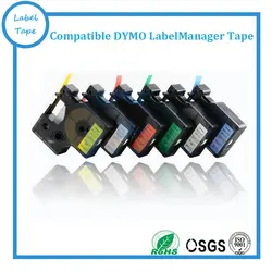 6 Pack Совместимость Dymo Label лента 45010 45013 45016 45017 45018 45019 для Dymo D1 LabelManager 160 210D 220 P 260 P 280