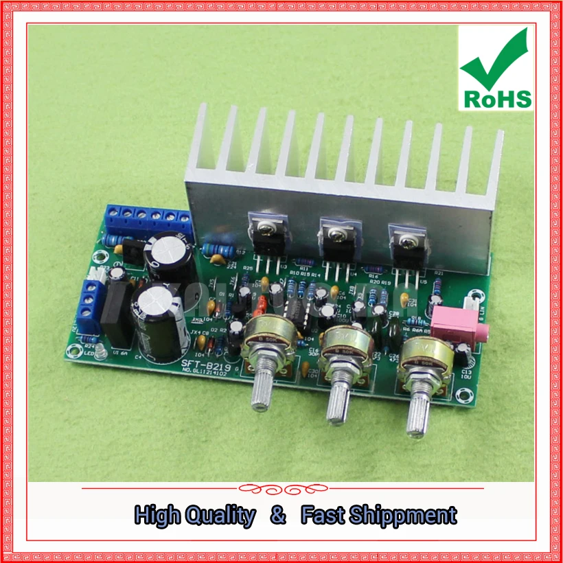 

TDA2050 + TDA2030 2.1 three-channel/way module subwoofer amplifier board finished board foot 60W 0.6KG