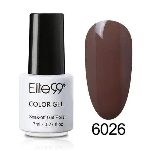 Elite99, белый флакон, 7 мл, одношаговый Гель-лак для ногтей, дизайн ногтей, УФ светодиодный лак, отмачиваемый, Гель-лак для наращивания ногтей - Цвет: 6026