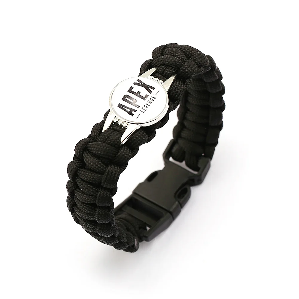 Game Apex Legends Bracelet For Men Rope Chain Bangles Black Punk Charm Homme Boys Jewelry bileklik pulsera hombre New | Украшения и