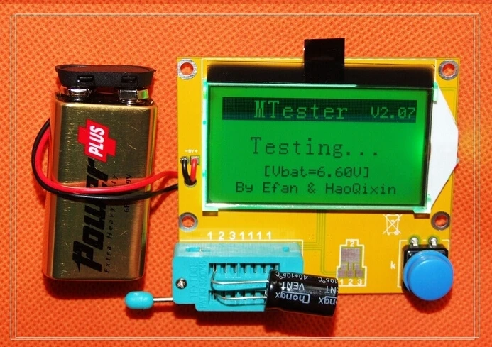 

LCR-T4 Mega328 Transistor Tester Diode Triode capacitor + inductance + resistor + SCR ESR Meter MOS/PNP/NPN L/C/R