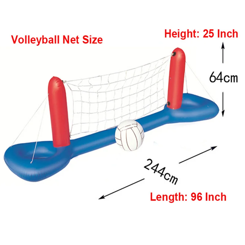 Inflatable-Swimming-Pool-Football-Goal-Volleyball-Net-With-Ball-Game-Water-Sports-Floating-Island-Mattress-Party (4)