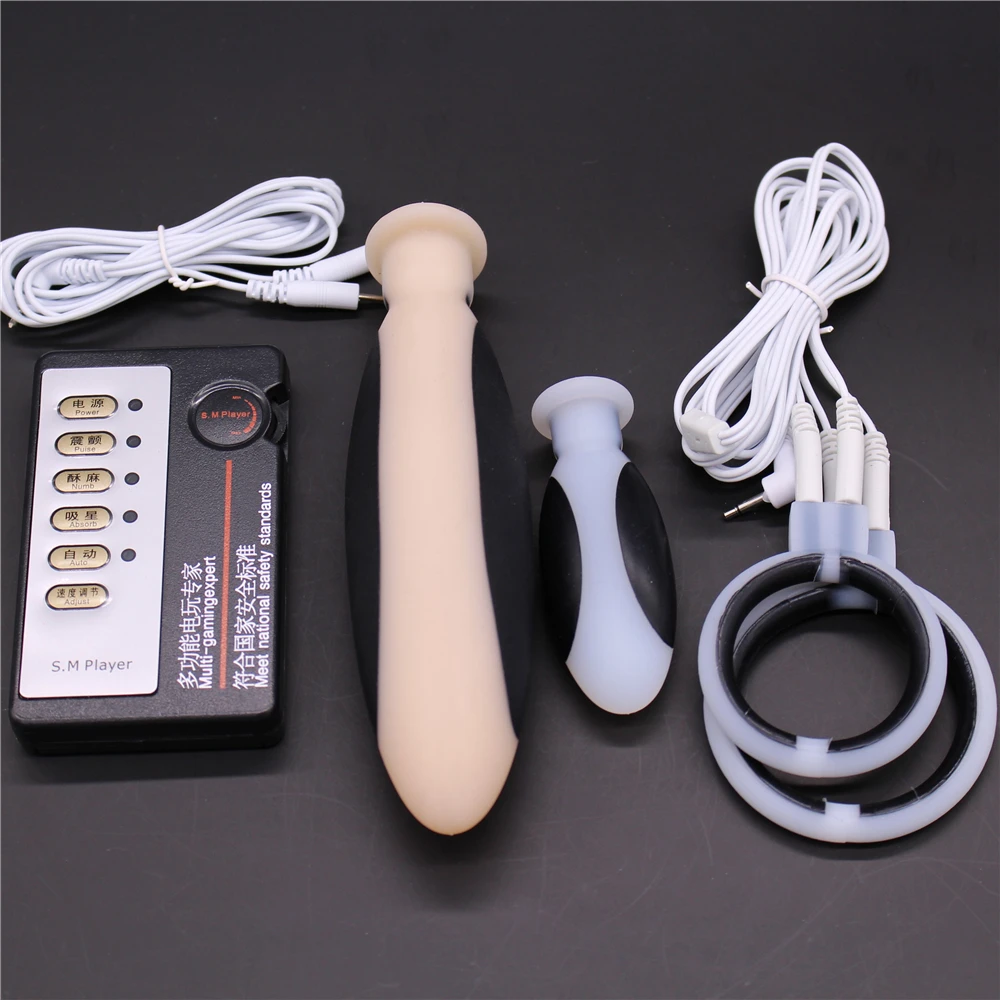 Erotic Sex Toys Electro Shock Ring Cover Stimulate Massager Sex Products For Couples Adult Games