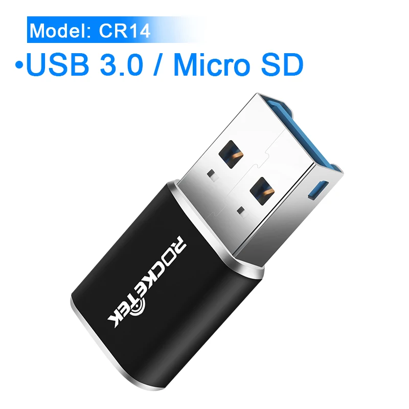 Rocketek usb 3,0 мульти карта памяти ридер адаптер мини кардридер для micro SD/TF microsd ридеры компьютер ноутбук - Цвет: CR14