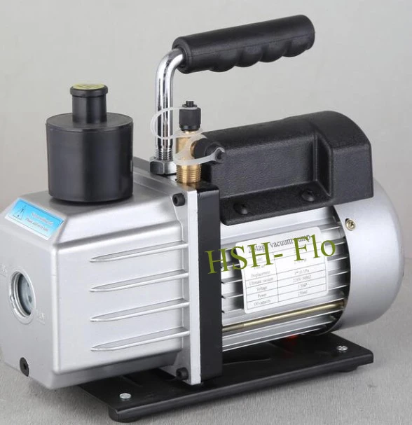 

Two stage Dual Voltage Adjustable 110V/ 220V 60HZ 2CFM, 1/4 HP Rotary Vane Vacuum Pump HVAC Air Tool R410A R134A R407C