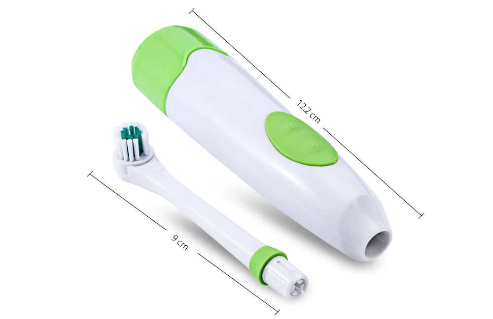 Electric Oral Hygiene Dental Care Toothbrush with 2 Brush Heads