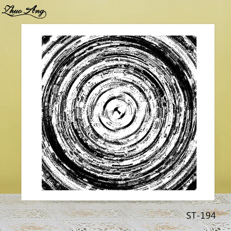

Cascading circles Transparent Rubber Stamp/Seal for DIY Scrapbooking/Photo Album Decorative Card Making Clear Stamps Supplies
