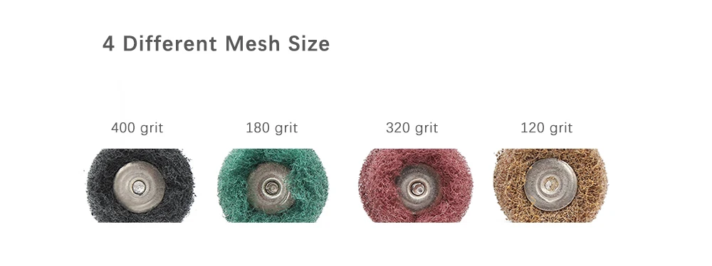40pcs Mini Grinding Brush Nylon Fiber Polishing Wheel