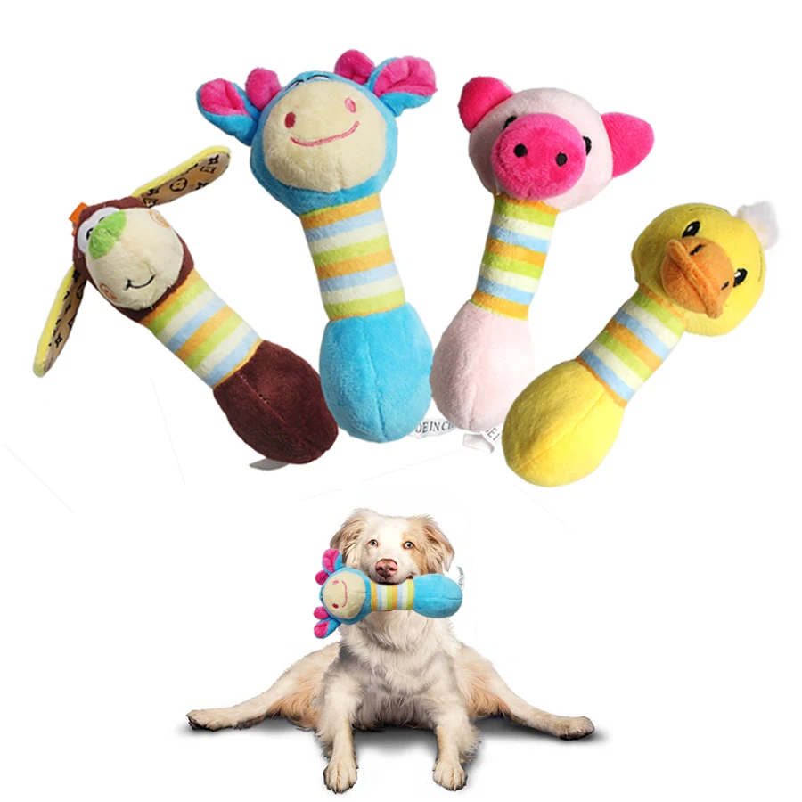 

17CM Cute Puppy Honking Squirre Pet Dog Toys Chew Squeaker Animals Pet Plush Sound Dog Toys For For Dogs Cat Chew Squeak Toy