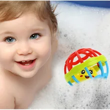 Newborn Baby Soft Rattles Fitness Fun Little Loud Bell Ball Grasping Toys Plastic Hand Bell Rattles