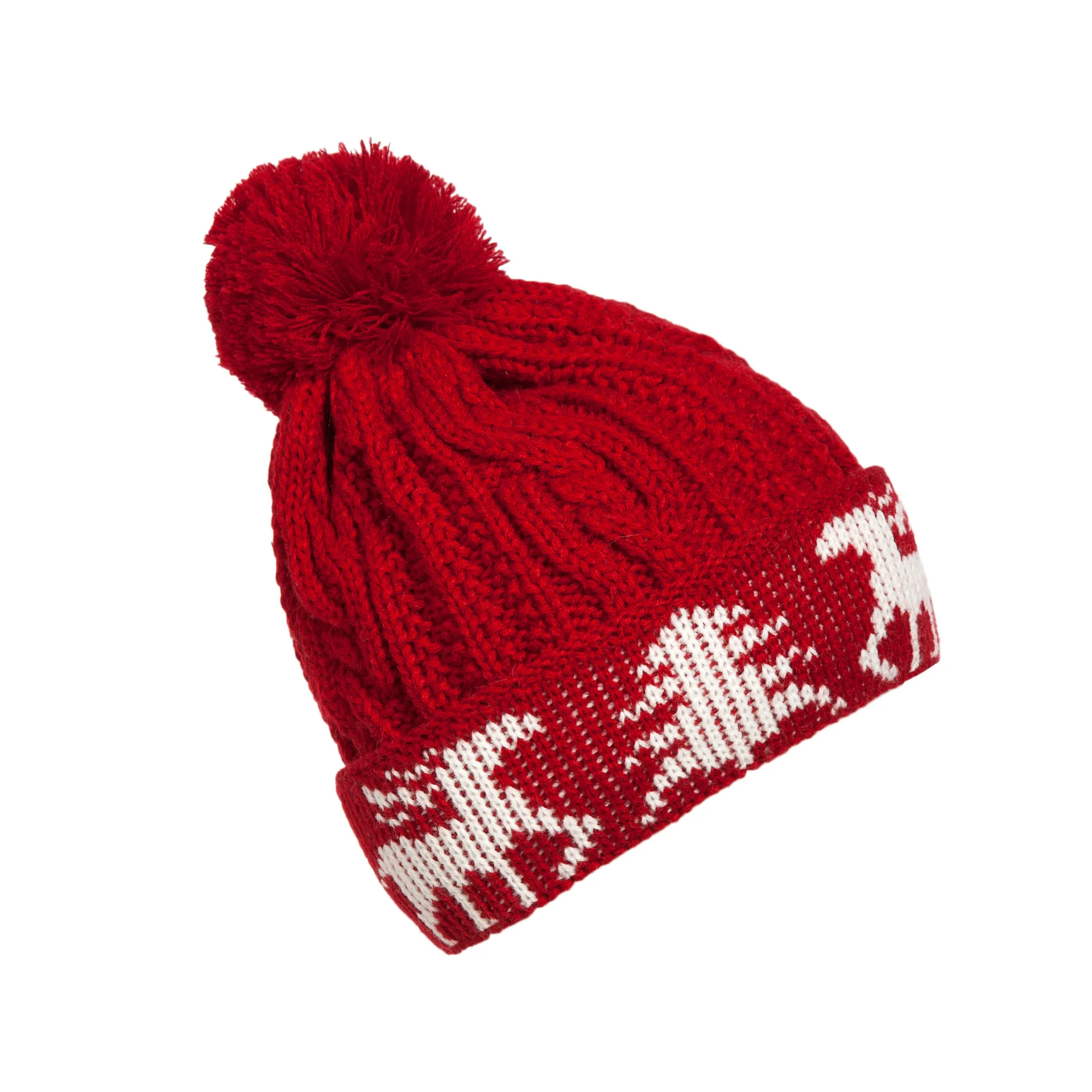 Осенняя и зимняя новая стильная женская шапка со снежинками/рождественской елкой и оленем, вязаная шерстяная шапка, женские шапки и шапки, мужские шапочки