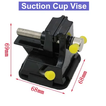 

URANN F Type Aluminium Alloy Table Bench Walnut Clamp Engraving Grinding Polishing Vise Clamp Table Bench With Suction Cup