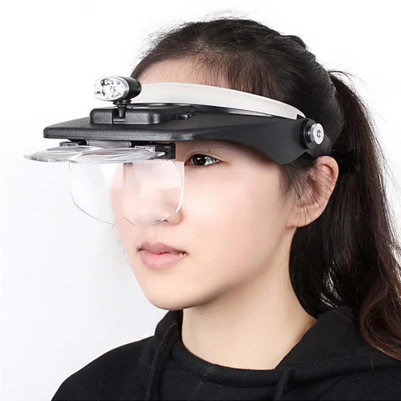 Head Magnifying Glasses with LED 10 Power Magnifier for Reading