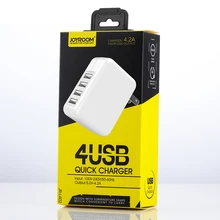 10pcs Joyroom JR-L402 US Plug High Qulity 5V 4.8A 4 USB Port Travel Charger Adapter