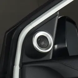ABS Chrome для Honda CRV CR-V 2017 2018 интерьер передней двери столб стерео Динамик кольцо крышка планки 2 шт. стайлинга автомобилей